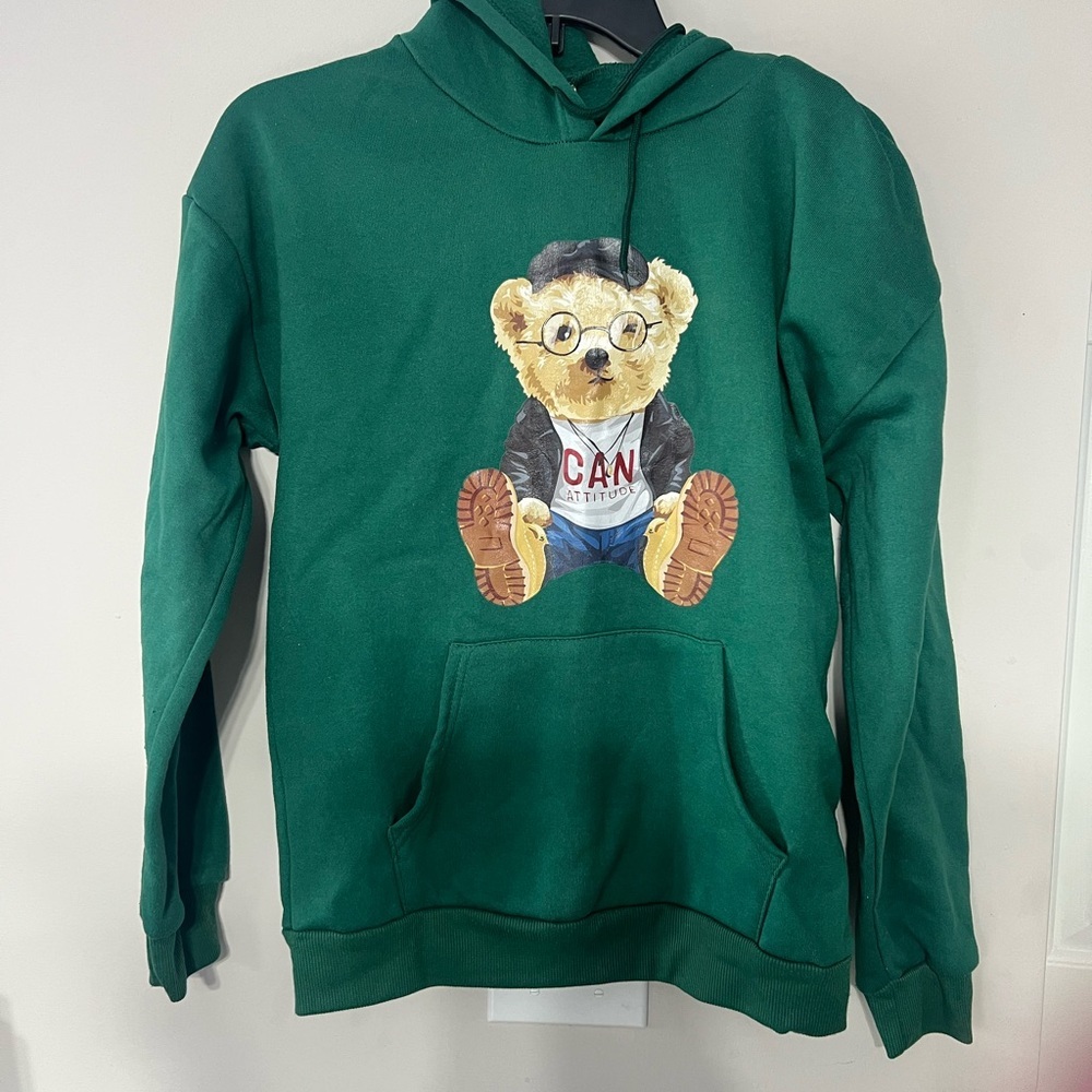 Green Bear Graphic womens Sweater
